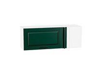 Кухонный  Шкаф верхний прямой угловой горизонтальный Дублин Белый, Special Green, каркас ЛДСП  Белый, фасад МДФ  Special Green,  358*1000*350 sppr5VVTtoAR74927