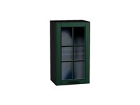 Кухонный  Шкаф верхний с 1-ой остекленной дверцей Дублин Graphite, Special Green, 720, 400, каркас ЛДСП  Graphite, фасад МДФ/Стекло  Special Green,  716*400*318 sppr5VVTtoAR74337