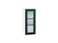 Кухонный  Шкаф верхний с 1-ой остекленной дверцей Дублин Белый, Special Green, 720, 300, каркас ЛДСП  Белый, фасад МДФ/Стекло  Special Green,  716*300*318 sppr5VVTtoAR74318