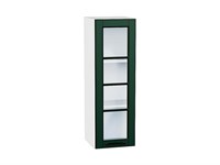 Кухонный  Шкаф верхний с 1-ой остекленной дверцей Дублин Белый, Special Green, 920, 300, каркас ЛДСП  Белый, фасад МДФ/Стекло  Special Green,  920*300*318 sppr5VVTtoAR74321
