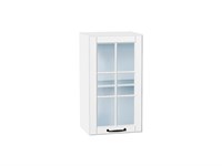 Кухонный  Шкаф верхний с 1-ой остекленной дверцей Дублин Белый, Special White, 720, 400, каркас ЛДСП  Белый, фасад МДФ/Стекло  Special White,  716*400*318 sppr5VVTtoAR74313