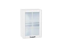 Кухонный  Шкаф верхний с 1-ой остекленной дверцей Дублин Белый, Special White, 720, 500, каркас ЛДСП  Белый, фасад МДФ/Стекло  Special White,  716*500*318 sppr5VVTtoAR74314