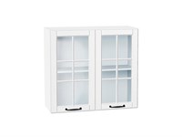 Кухонный  Шкаф верхний с 2-мя остекленными дверцами Дублин Белый, Special White, 720, 800, каркас ЛДСП  Белый, фасад МДФ/Стекло  Special White,  716*800*318 sppr5VVTtoAR74289