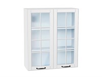 Кухонный  Шкаф верхний с 2-мя остекленными дверцами Дублин Белый, Special White, 920, 800, каркас ЛДСП  Белый, фасад МДФ/Стекло  Special White,  920*800*318 sppr5VVTtoAR74291