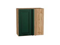 Кухонный  Шкаф верхний прямой угловой Дублин Дуб Вотан, Special Green, 720, каркас ЛДСП  Дуб Вотан, фасад МДФ  Special Green,  716*700*345 sppr5VVTtoAR72922
