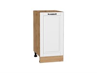 Кухонный  Шкаф нижний с 1-ой дверцей Дублин Дуб Вотан, Special White, 400, каркас ЛДСП  Дуб Вотан, фасад МДФ  Special White,  816*400*478 sppr5VVTtoAR73379