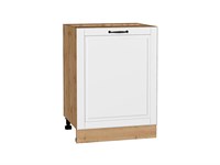 Кухонный  Шкаф нижний с 1-ой дверцей Дублин Дуб Вотан, Special White, 600, каркас ЛДСП  Дуб Вотан, фасад МДФ  Special White,  816*600*478 sppr5VVTtoAR73382