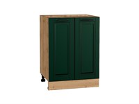 Кухонный  Шкаф нижний с 2-мя дверцами Дублин Дуб Вотан, Special Green, 600, каркас ЛДСП  Дуб Вотан, фасад МДФ  Special Green,  816*600*478 sppr5VVTtoAR73523