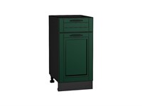 Кухонный  Шкаф нижний с 1-ой дверцей и ящиком Дублин Graphite, Special Green, 400, каркас ЛДСП  Graphite, фасад МДФ  Special Green,  816*400*478 sppr5VVTtoAR73482