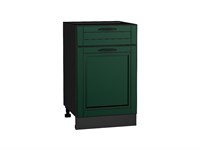 Кухонный  Шкаф нижний с 1-ой дверцей и ящиком Дублин Graphite, Special Green, 500, каркас ЛДСП  Graphite, фасад МДФ  Special Green,  816*500*478 sppr5VVTtoAR73484