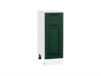 Кухонный  Шкаф нижний с 1-ой дверцей и ящиком Дублин Белый, Special Green, 300, каркас ЛДСП  Белый, фасад МДФ  Special Green,  816*300*478 sppr5VVTtoAR73470