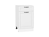 Кухонный  Шкаф нижний с 1-ой дверцей и ящиком Дублин Белый, Special White, 500, каркас ЛДСП  Белый, фасад МДФ  Special White,  816*500*478 sppr5VVTtoAR73469