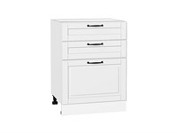 Кухонный  Шкаф нижний с 3-мя ящиками Дублин Белый, Special White, 600, каркас ЛДСП  Белый, фасад МДФ  Special White,  816*600*478 sppr5VVTtoAR73590