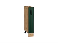 Кухонный  Шкаф нижний бутылочница Дублин Дуб Вотан, Special Green, 150, каркас ЛДСП  Дуб Вотан, фасад МДФ  Special Green,  816*150*478 sppr5VVTtoAR73307