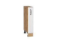 Кухонный  Шкаф нижний бутылочница Дублин Дуб Вотан, Special White, 150, каркас ЛДСП  Дуб Вотан, фасад МДФ  Special White,  816*150*478 sppr5VVTtoAR73305