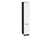 Кухонный  Шкаф пенал с 2-мя дверцами Дублин Graphite, Special White, 2340, 400, каркас ЛДСП  Graphite, фасад МДФ  Special White,  2336*400*574 sppr5VVTtoAR73773