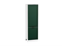 Кухонный  Шкаф пенал с 2-мя дверцами Дублин Белый, Special Green, 2140, 600, каркас ЛДСП  Белый, фасад МДФ  Special Green,  2132*600*574 sppr5VVTtoAR73727