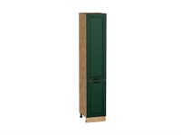 Кухонный  Шкаф пенал с 2-мя дверцами Дублин Дуб Вотан, Special Green, 2140, 400, каркас ЛДСП  Дуб Вотан, фасад МДФ  Special Green,  2132*400*574 sppr5VVTtoAR73743