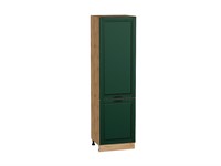 Кухонный  Шкаф пенал с 2-мя дверцами Дублин Дуб Вотан, Special Green, 2140, 600, каркас ЛДСП  Дуб Вотан, фасад МДФ  Special Green,  2132*600*574 sppr5VVTtoAR73748