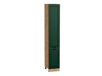 Кухонный  Шкаф пенал с 2-мя дверцами Дублин Дуб Вотан, Special Green, 2340, 400, каркас ЛДСП  Дуб Вотан, фасад МДФ  Special Green,  2336*400*574 sppr5VVTtoAR73753