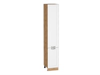 Кухонный  Шкаф пенал с 2-мя дверцами Дублин Дуб Вотан, Special White, 2340, 400, каркас ЛДСП  Дуб Вотан, фасад МДФ  Special White,  2336*400*574 sppr5VVTtoAR73752