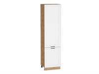Кухонный  Шкаф пенал с 2-мя дверцами Дублин Дуб Вотан, Special White, 2340, 600, каркас ЛДСП  Дуб Вотан, фасад МДФ  Special White,  2336*600*574 sppr5VVTtoAR73758