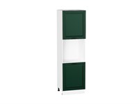 Кухонный  Шкаф пенал с 2-мя дверцами под технику Дублин Белый, Special Green, 2140, каркас ЛДСП  Белый, фасад МДФ  Special Green,  2132*600*574 sppr5VVTtoAR73785