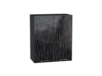 Кухонный  Шкаф верхний с 2-мя дверцами Валерия-М Graphite, Черный металлик дождь, 720, 600, каркас ЛДСП  Graphite, фасад МДФ  Черный металлик дождь,  716*600*318 sppr5VVTtoAR37866