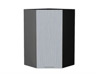 Кухонный  Шкаф верхний угловой Валерия-М Graphite, Серый металлик дождь светлый, 920, каркас ЛДСП  Graphite, фасад МДФ  Серый металлик дождь светлый,  920*600*600 sppr5VVTtoAR40539