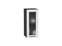 Кухонный  Шкаф верхний с 1-ой остекленной дверцей Ницца Graphite, Blanco, 720, 300, Кризет, каркас ЛДСП  Graphite, фасад МДФ/Стекло  Blanco,  716*300*318 sppr5VVTtoAR44177