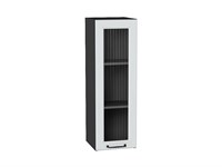 Кухонный  Шкаф верхний с 1-ой остекленной дверцей Ницца Graphite, Blanco, 920, 300, Moru, каркас ЛДСП  Graphite, фасад МДФ/Стекло  Blanco,  920*300*318 sppr5VVTtoAR67388