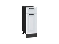 Кухонный  Шкаф нижний с 1-ой дверцей и ящиком Ницца Graphite, Blanco, 300, каркас ЛДСП  Graphite, фасад МДФ  Blanco,  816*300*478 sppr5VVTtoAR44567