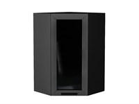 Кухонный  Шкаф верхний угловой остекленный Глетчер Graphite, Маренго Силк, 920, каркас ЛДСП  Graphite, фасад МДФ/Стекло  Маренго Силк,  920*600*600 sppr5VVTtoAR43585