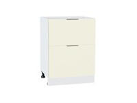 Шкаф нижний с 2-мя ящиками Терра Белый, Ваниль Софт sppr5VVTtoAR68389