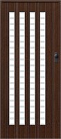 Межкомнатная складная дверь   Браво-011 Венге 203*86,  ,  глухие,  ПВХ spBRV153-021