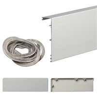 Маскировочная планка для системы Herkules Glass Серебро spBRV012-0103