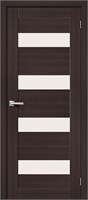 Межкомнатная дверь   Порта-23 Wenge Veralinga Magic Fog 200*60,  модерн,  остекленные,  Композитный мебельный щит на основе высококачественного соснового бруса и MDF. spBRV057-0123