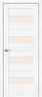 Межкомнатная дверь   Порта-23 Snow Veralinga Magic Fog 200*35,  модерн,  остекленные,  Композитный мебельный щит на основе высококачественного соснового бруса и MDF. spBRV082-0319