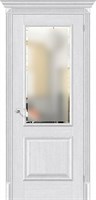 Межкомнатная дверь   Классико-13 Milk Oak Magic Fog 200*60,  классика,  остекленные,  Композитный мебельный щит на основе высококачественного соснового бруса и MDF. spBRV097-0186