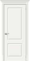 Межкомнатная дверь   Скинни-12 Whitey 190*55,  классика,  глухие,  Брус хвойных пород, МДФ, сотовый наполнитель. spBRV013-0299