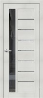 Межкомнатная дверь   Порта-27 Bianco Veralinga Mirox Grey 200*60,  модерн,  остекленные,  Композитный мебельный щит на основе высококачественного соснового бруса и MDF. spBRV082-0394