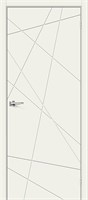 Межкомнатная дверь   Граффити-5 Whitey 200*60,  модерн,  глухие,  Брус хвойных пород, МДФ, сотовый наполнитель. spBRV013-0429