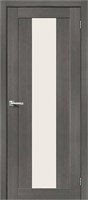 Межкомнатная дверь   Порта-25 Grey Veralinga Magic Fog 200*60,  модерн,  остекленные,  Композитный мебельный щит на основе высококачественного соснового бруса и MDF. spBRV082-0614
