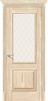 Межкомнатная дверь   Классико-13 Без отделки White Сrystal 200*60,  классика,  остекленные,  Отборный массив сосны, без сучков. spBRV056-0319