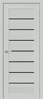 Межкомнатная дверь   Браво-22 Grey Wood Black Star 200*60,  модерн,  остекленные, spBRV153-0672