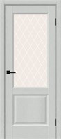 Межкомнатная дверь   Неоклассик-33 Grey Wood White Сrystal 200*60,  неоклассика,  остекленные,  Композитный мебельный щит на основе высококачественного соснового бруса и древесных плит. spBRV153-0857