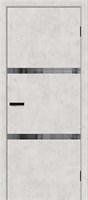 Межкомнатная дверь   Браво-2.55 Look Art Mirox Grey 200*60,  модерн,  остекленные, spBRV153-1043