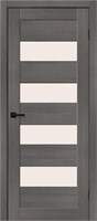 Межкомнатная дверь   Браво-23 Grey Melinga Magic Fog 200*60,  модерн,  остекленные, spBRV153-1282