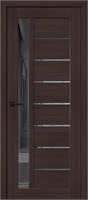 Межкомнатная дверь   Браво-27 Wenge Melinga Mirox Grey 200*60,  модерн,  остекленные, spBRV153-1296
