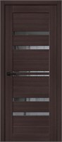 Межкомнатная дверь   Браво-30 Wenge Melinga Mirox Grey 200*60,  модерн,  остекленные, spBRV153-1308